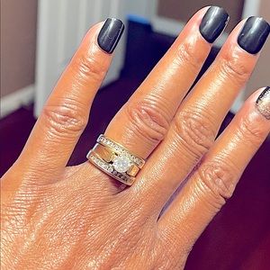 Ladies diamond wedding band